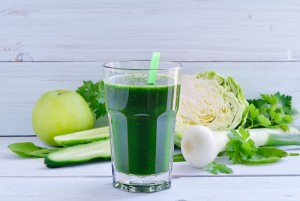 Healthy Green Veggie and Fruit Shake
