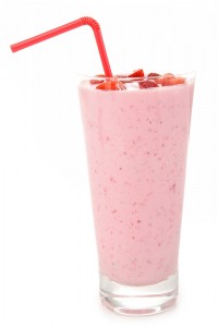 Creamy Strawberry Banana Protein Smoothie