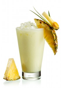 Easy Pineapple  Banana and Coconut Protein Shake